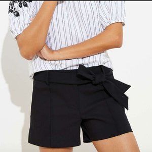 LOFT Black High Waisted Shorts with a Belt